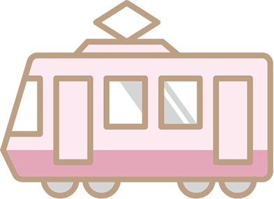 電車でのアクセス